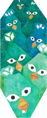 peacock sea illustration