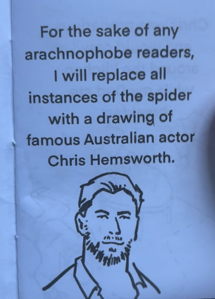 Another page of the Chris Hemsworth Zine